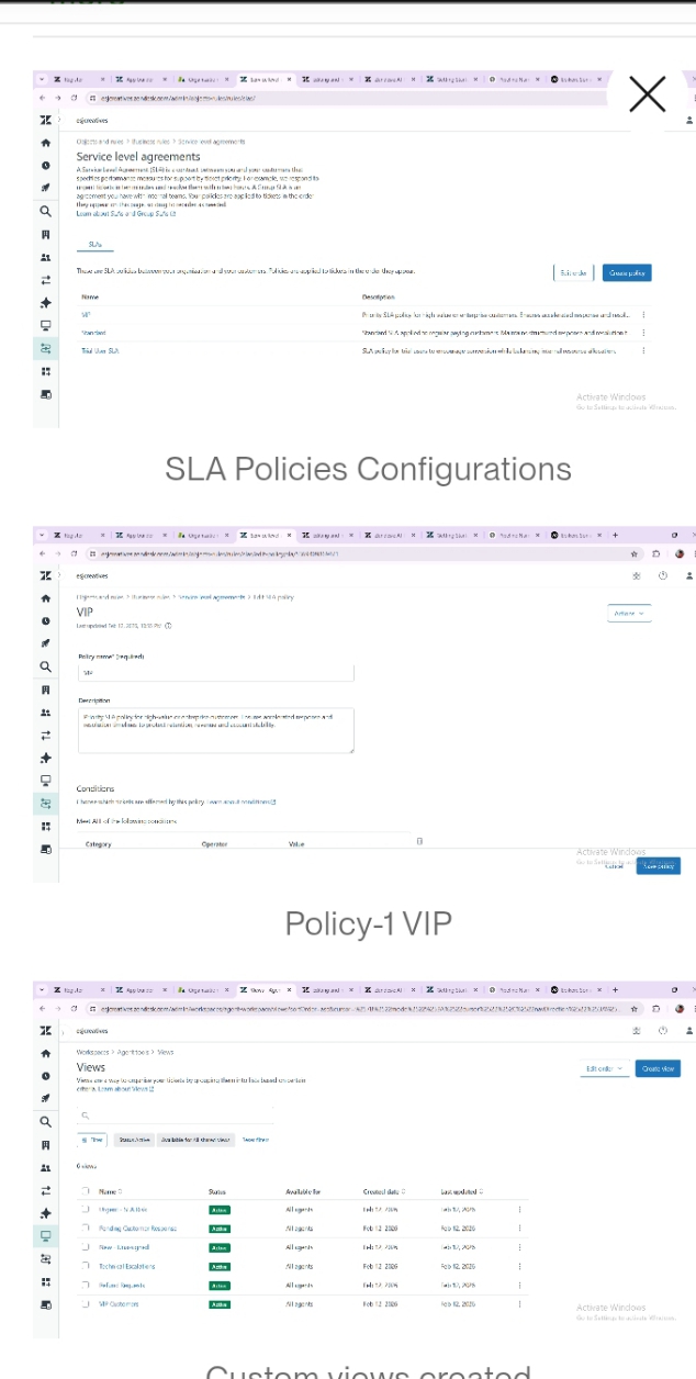 SLA configuration in Zendesk